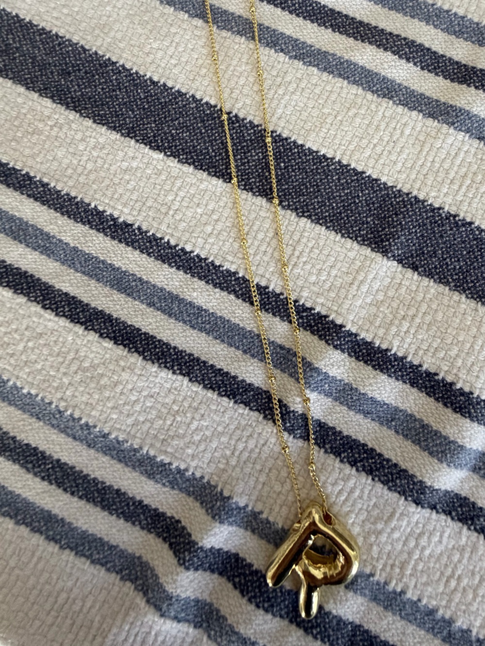 Two Monogram R necklaces Anthro - Picture 4 of 6